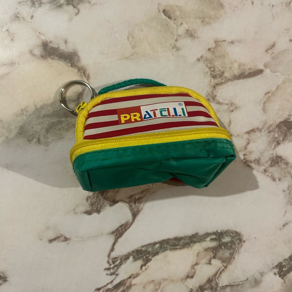 Striped Green and Yellow Satchel